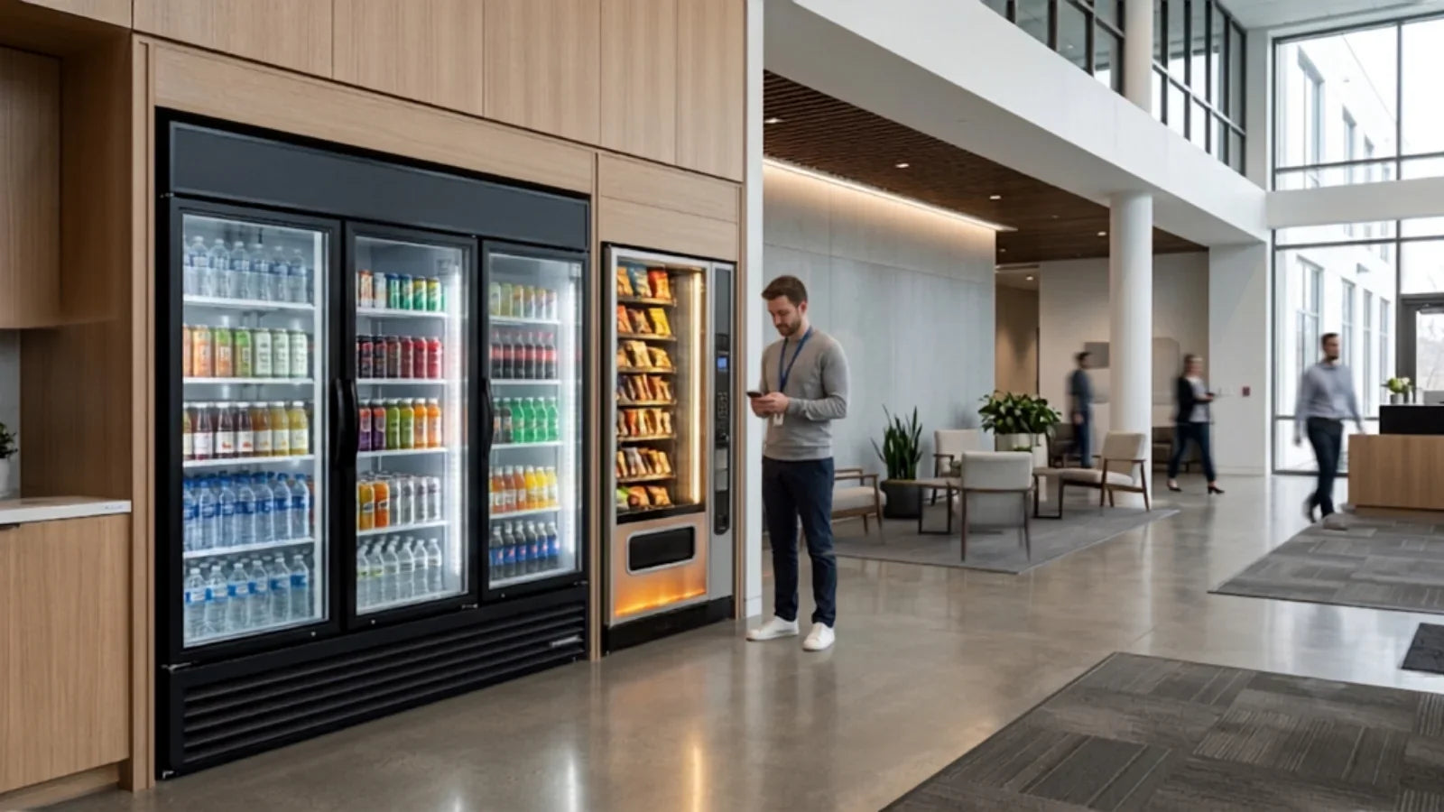 Soluciones INDUFRIAL de vending y refrigeración para instituciones y espacios de alto tráfico